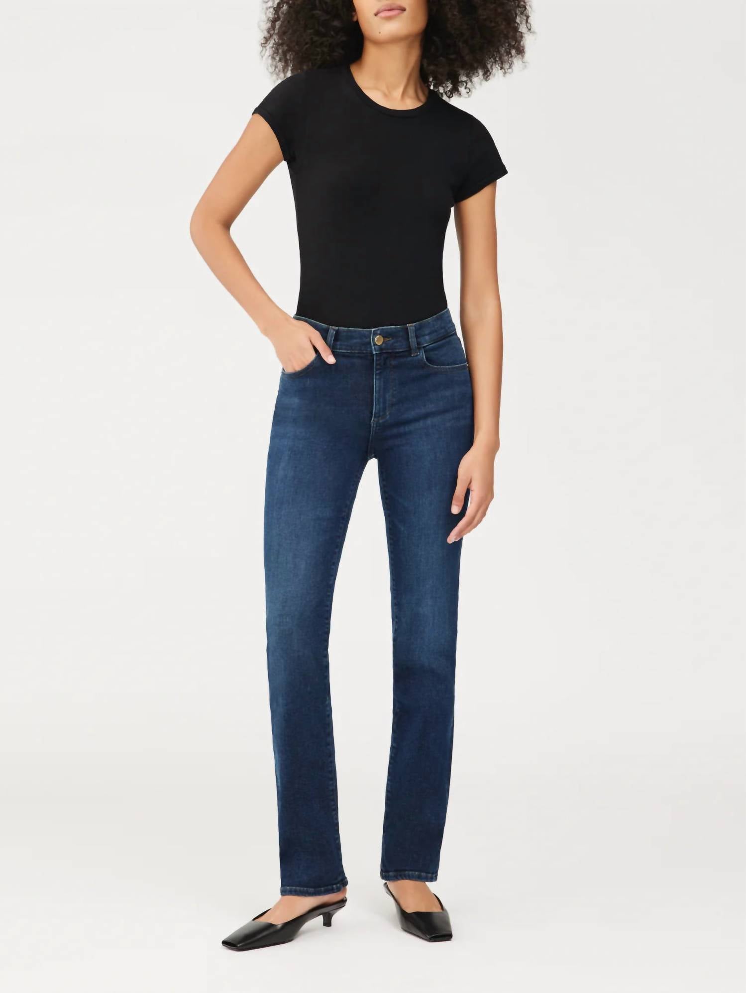 Dl1961 - Women'S - Mara Straight Leg Midrise Instasculpt Jean