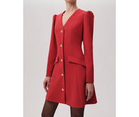 Exquise - Trend V-neck Mini Dress