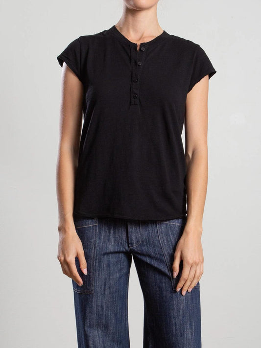 Pharaoh - Sal Henley In Supima Slub Top