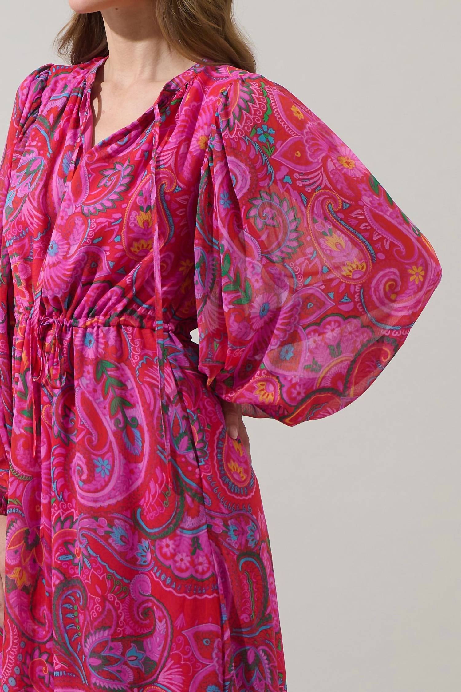 Sugarlips - Anais Floral Mauder Balloon Maxi Dress