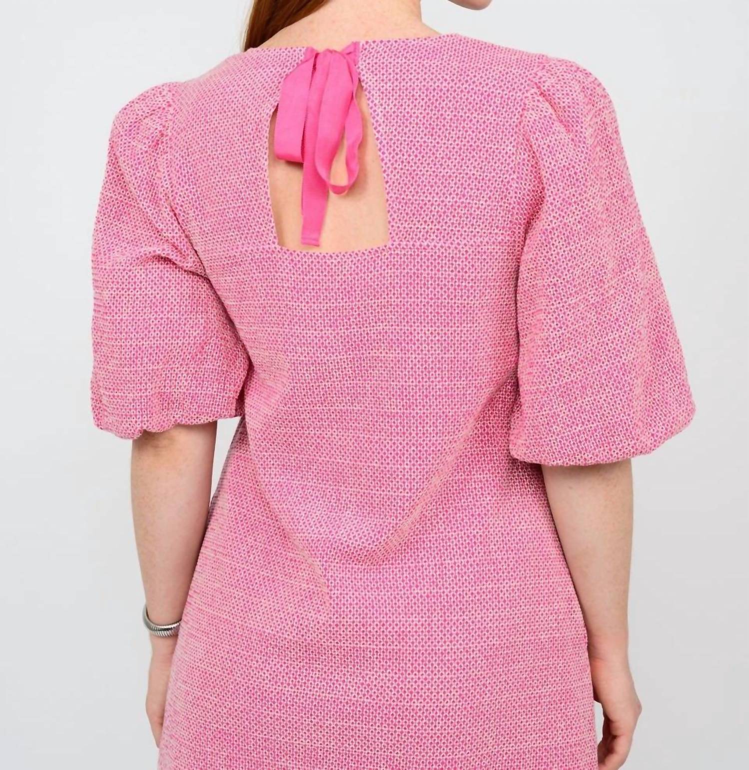 Ivy Jane - Geometric Eyelet Bow Back Dress