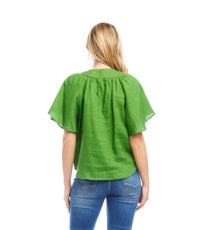 Karen Kane - Linen Flutter Sleeve Top