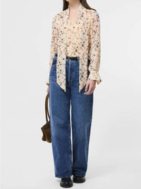 French Connection - Leithia Whispy Chiffon Neck Tie Top