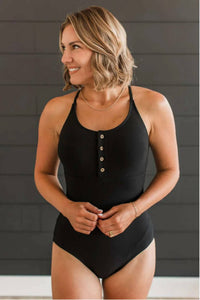 Mack & Mal - Ribbed One-piece Swimsuit