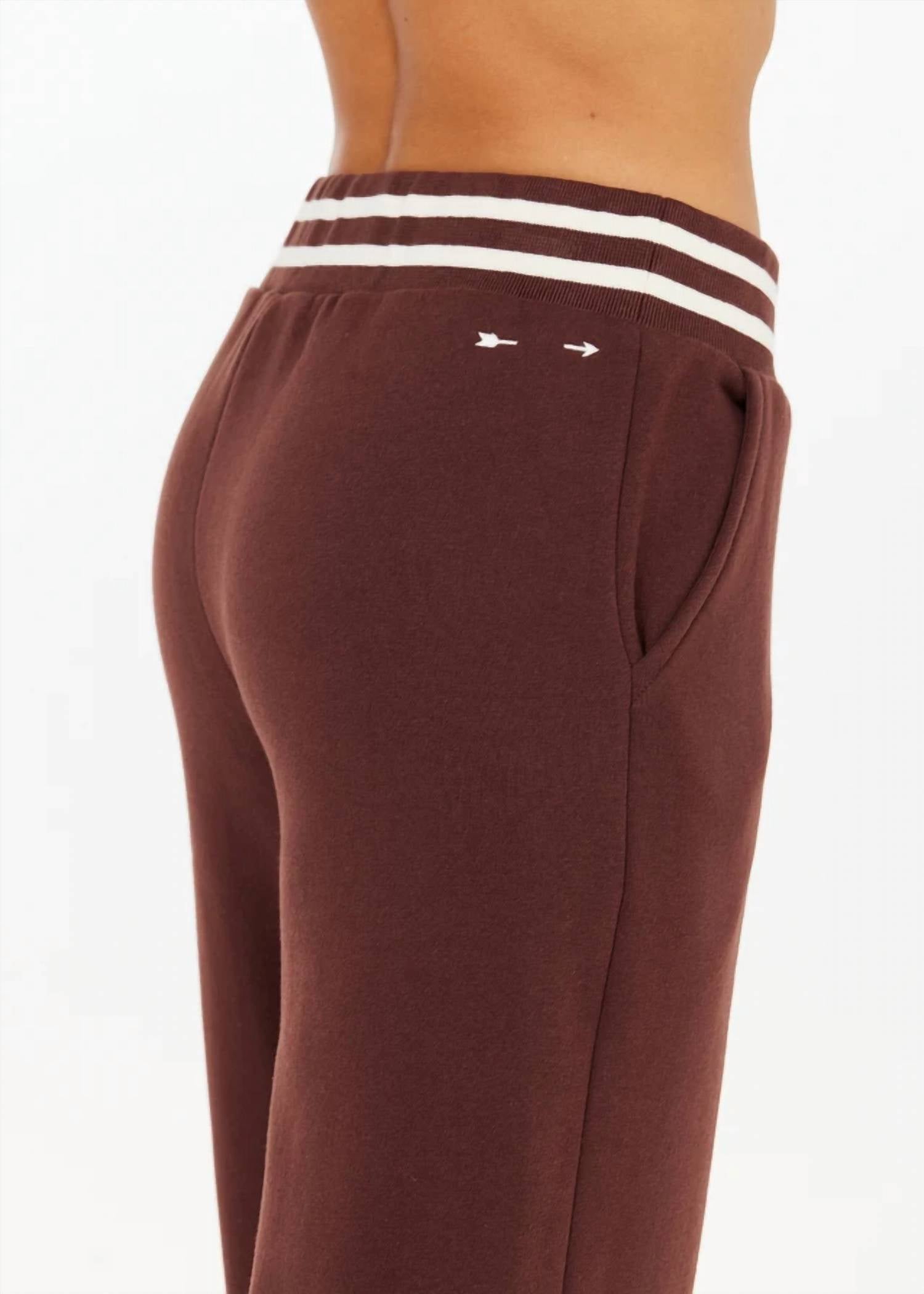 THE UPSIDE Toluca High Rise Wide Leg Pant in brown - women's pants - view 4