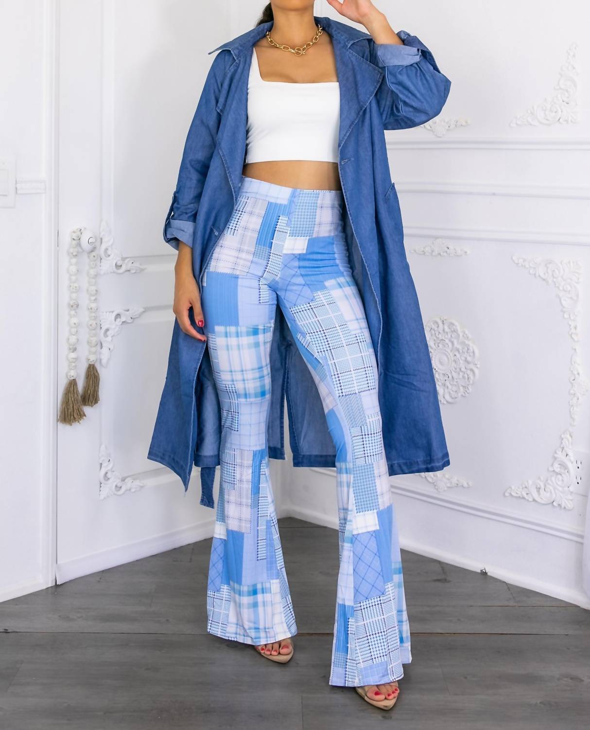 Surelymine - Denim Fashion Lightweight Coat