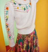 CELiA B Bianca Sweater in white - women's sweater