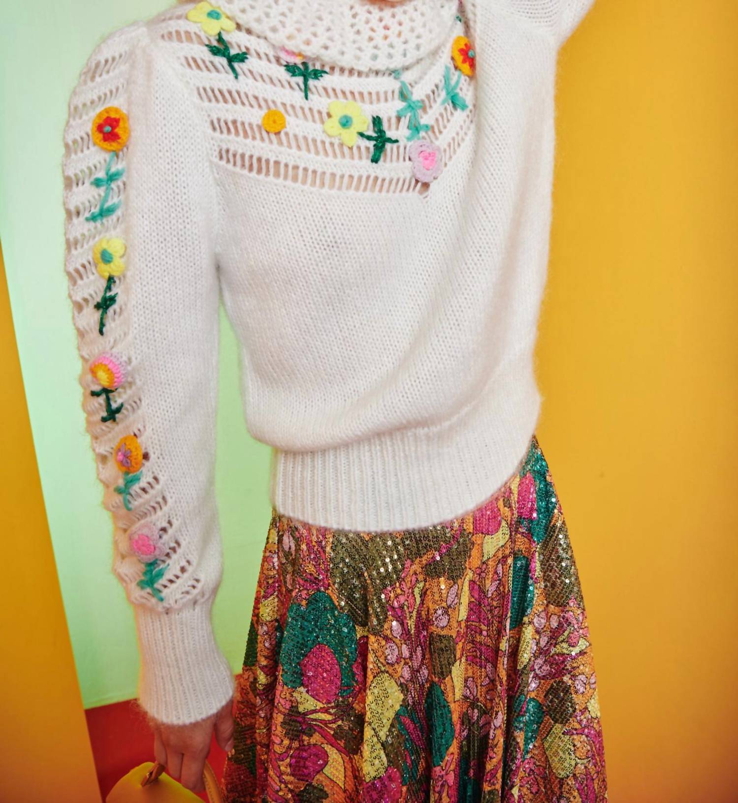 CELiA B Bianca Sweater in white - women's sweater