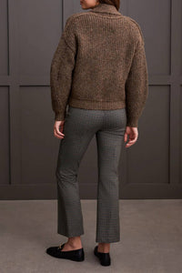 Tribal - Single Button Cropped Sweater