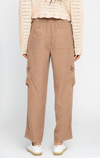 Dex Breeze Tencel Cargo Joggers in safari wash - women's pants - alternate view