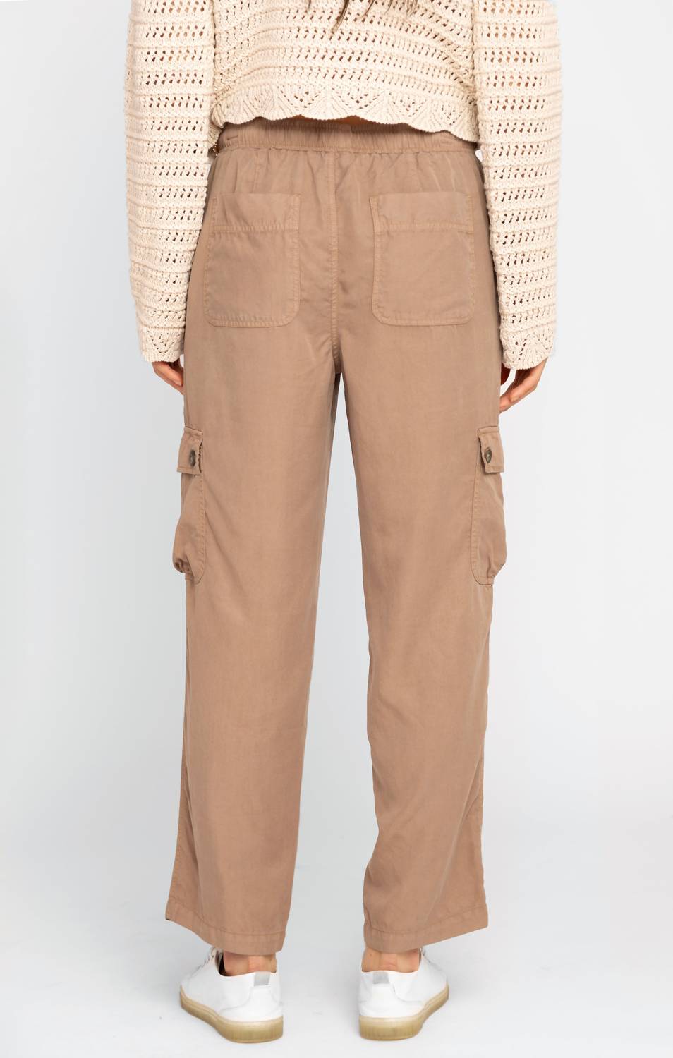 Dex Breeze Tencel Cargo Joggers in safari wash - women's pants - alternate view