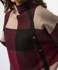 Joseph Ribkoff - Dolman Sleeve Knit Top With Button Detail