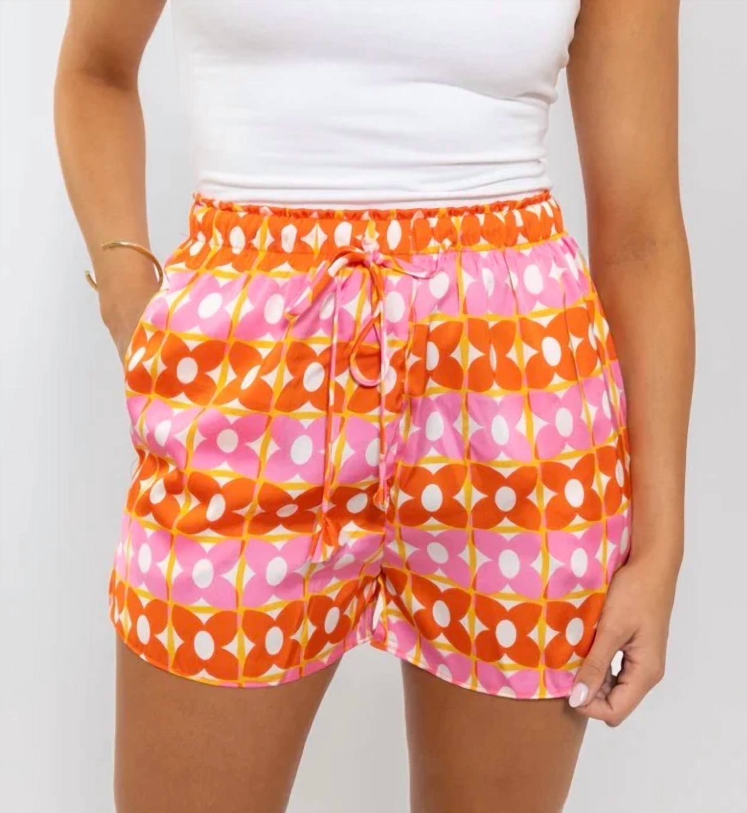 Karlie - Women's Retro Floral Shorts