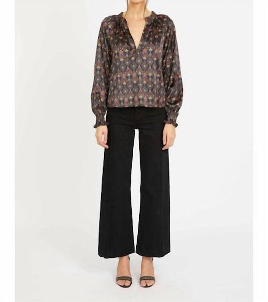 Caballero - Vickie Long Sleeve V-neck Top