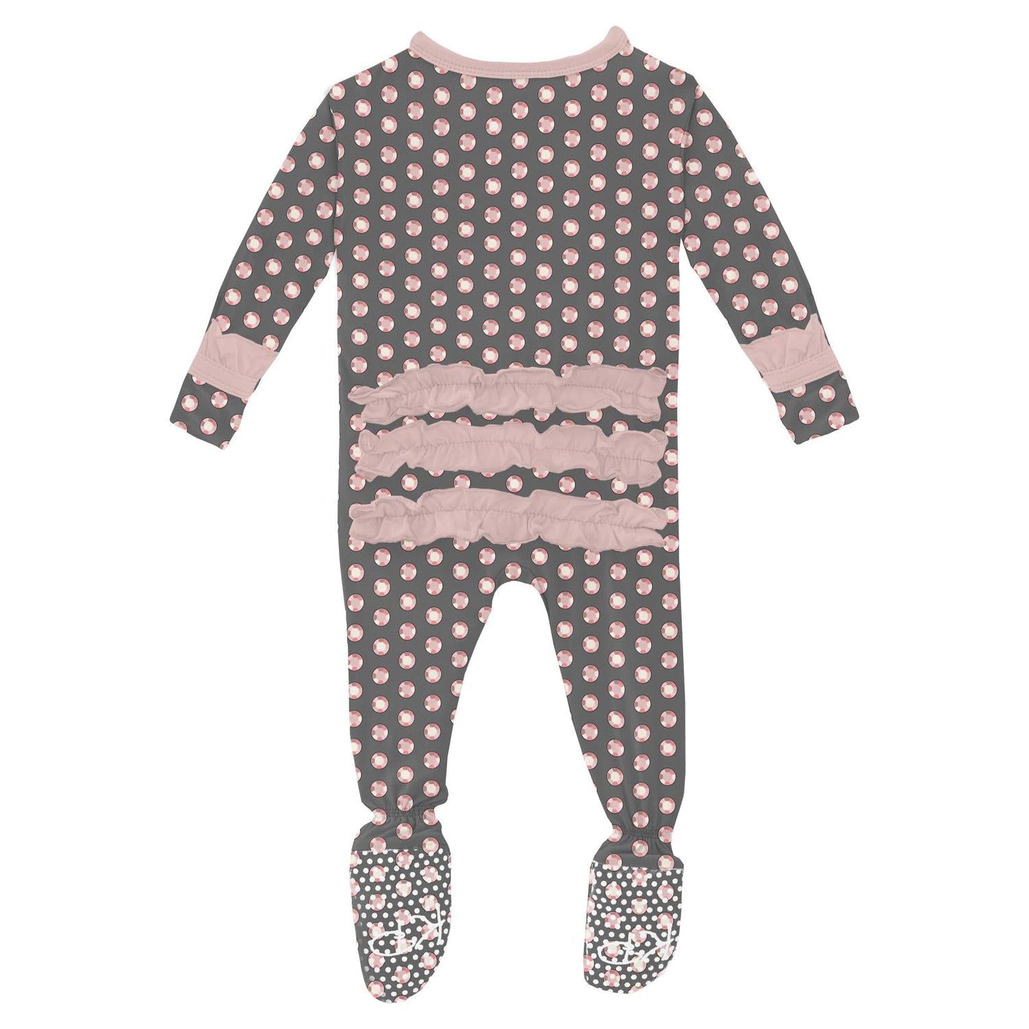 Kickee - Kids' Ruffle Footie with Snaps