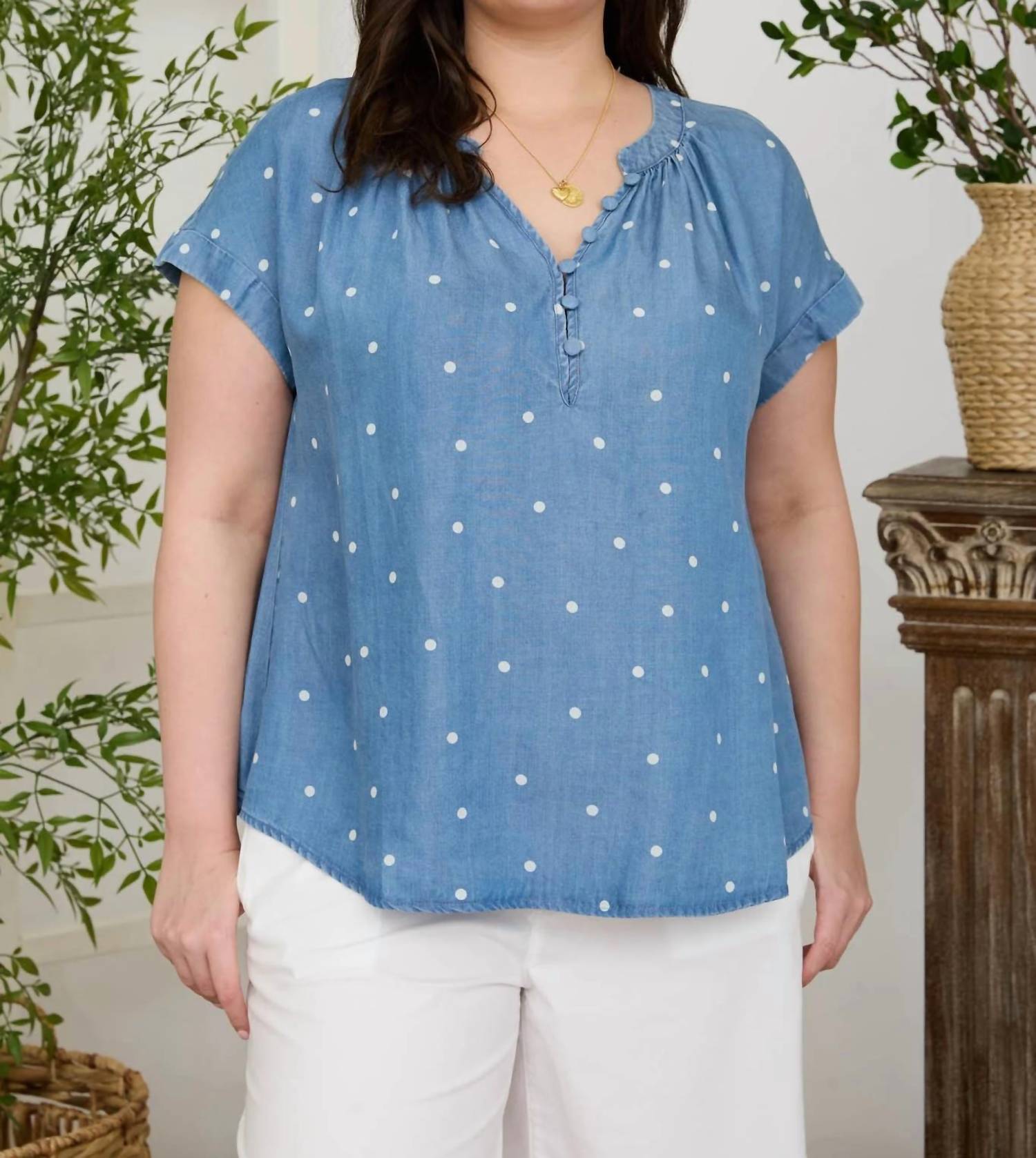 Blu Pepper - Della Short-sleeve Top - Plus