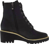Hey Girl by Corkys Women's Ghosted Lace Up Boots in black - women's shoe - alternate view