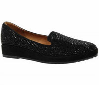 L'amour Des Pieds Women's Correze Flat Shoes in black suede - women's flats - detail view