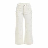 Risen - Dottie Floral Wide Leg Crop Denim Pants