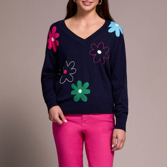 Tribal - Night Fall V Neck Sweater