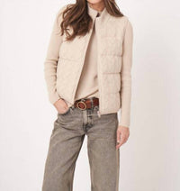 Repeat Cashmere - Reversible Sleeveless Cable Knit Down Vest