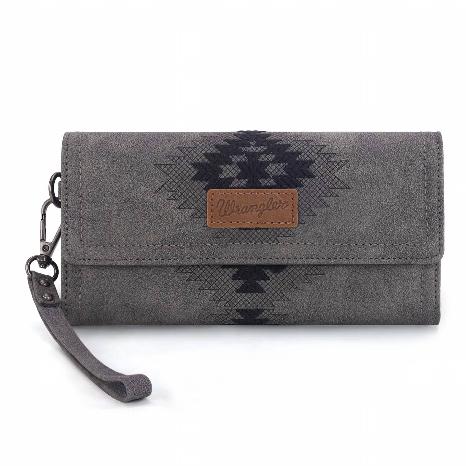 Wrangler - Women's Aztec Embroidered Wallet Wristlet
