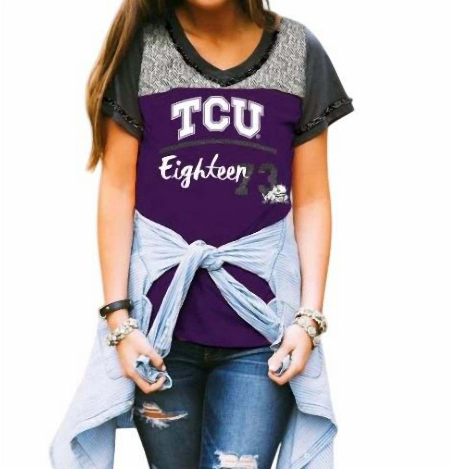 Gameday Couture - TCU Football Style Tee