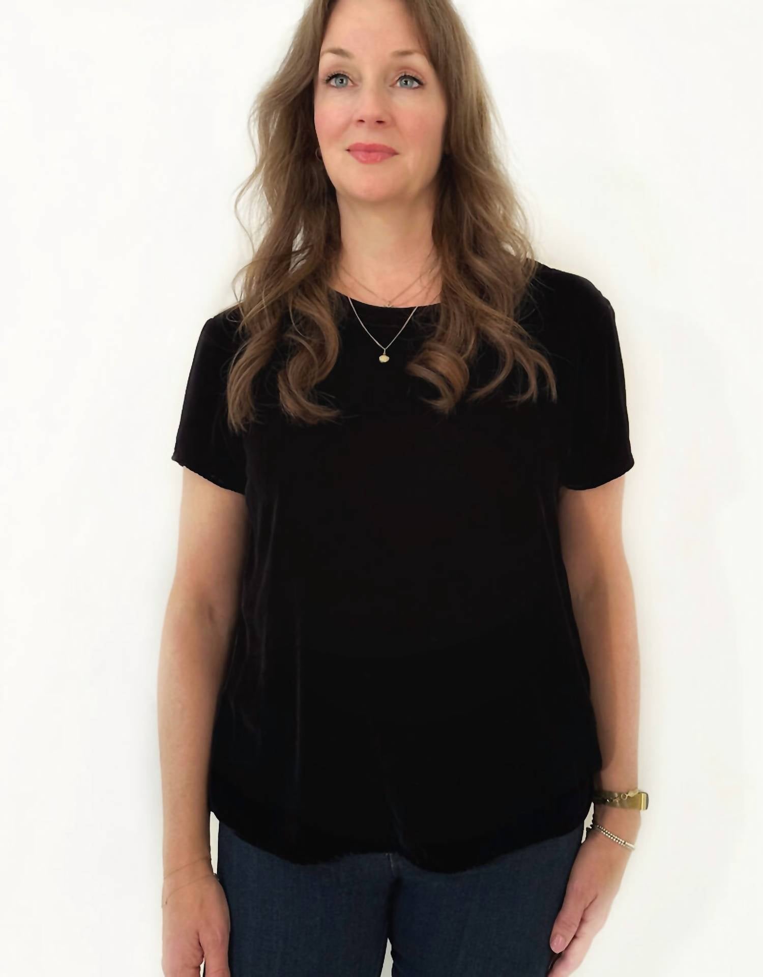 Bella Dahl - Button Back Crewneck Tee