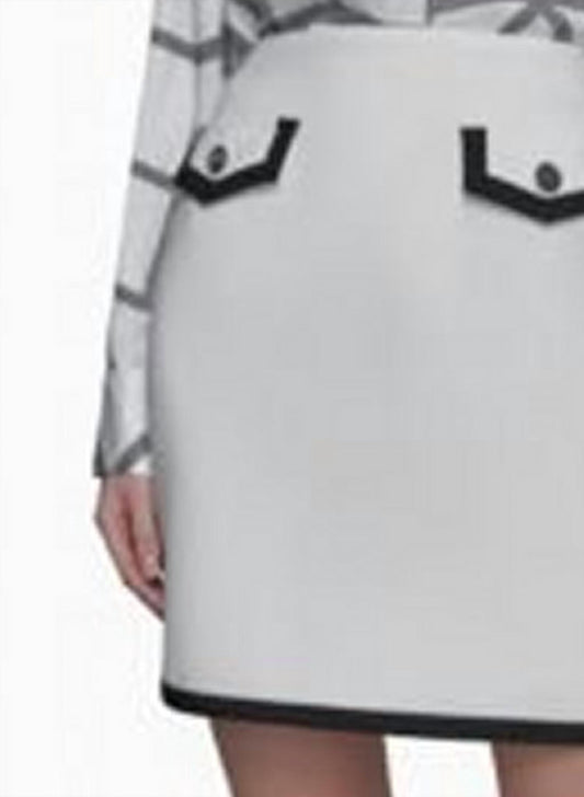 Karl Lagerfeld - Colorblocked Mini Skirt