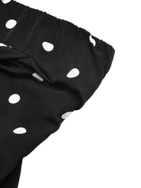 Suhkasana - Polka Dot Strapless Wide Leg Jumpsuit