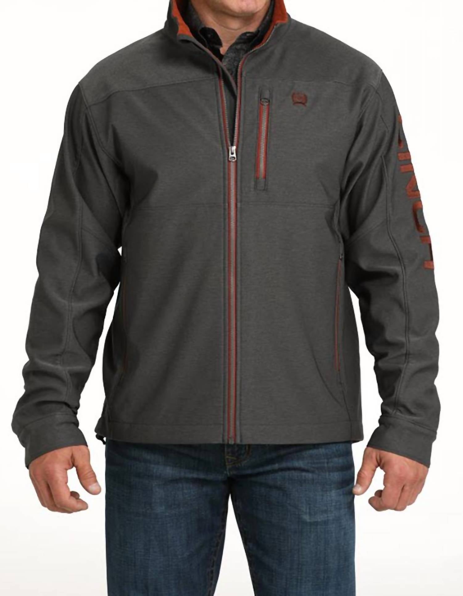 Cinch - Men's Color Pop Logo Bonded Softshell Jacket