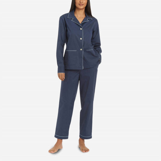 The Sleep Code - Organic Cotton Poplin Long Pajama Set