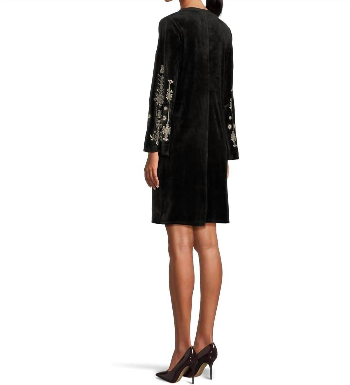 Johnny Was - BOUNCE VELOUR KIMONO SLEEVE DRESS