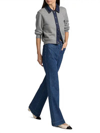 TANYA TAYLOR Rita Jacket in heather grey - women's jacket - alternate view
