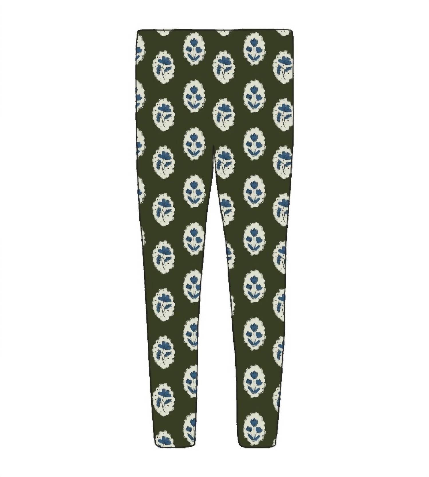 Sun House Children'S - Floral Motifs Leggings