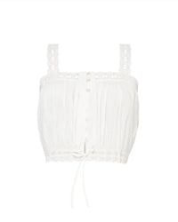 Bytimo - Poplin Strap Square Neck Top