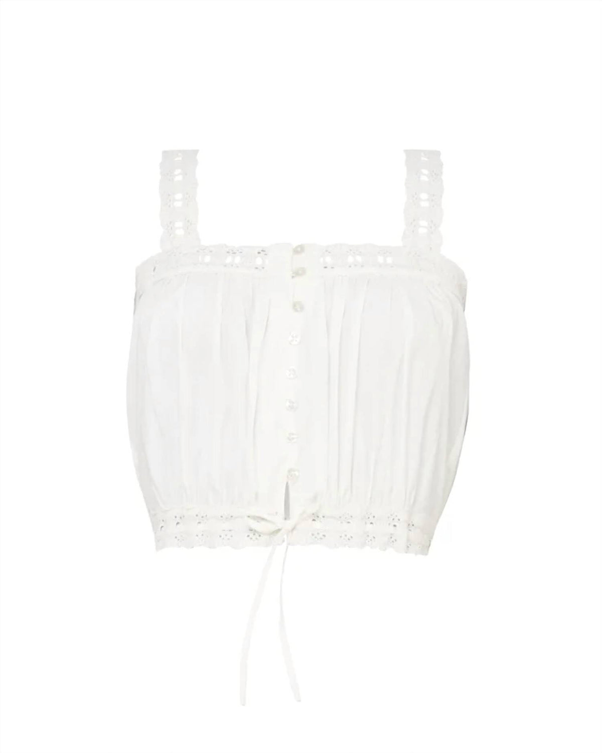 Bytimo - Poplin Strap Square Neck Top