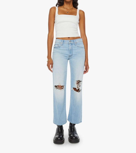 Mother - Mid Rise Rambler Zip Flood Jeans