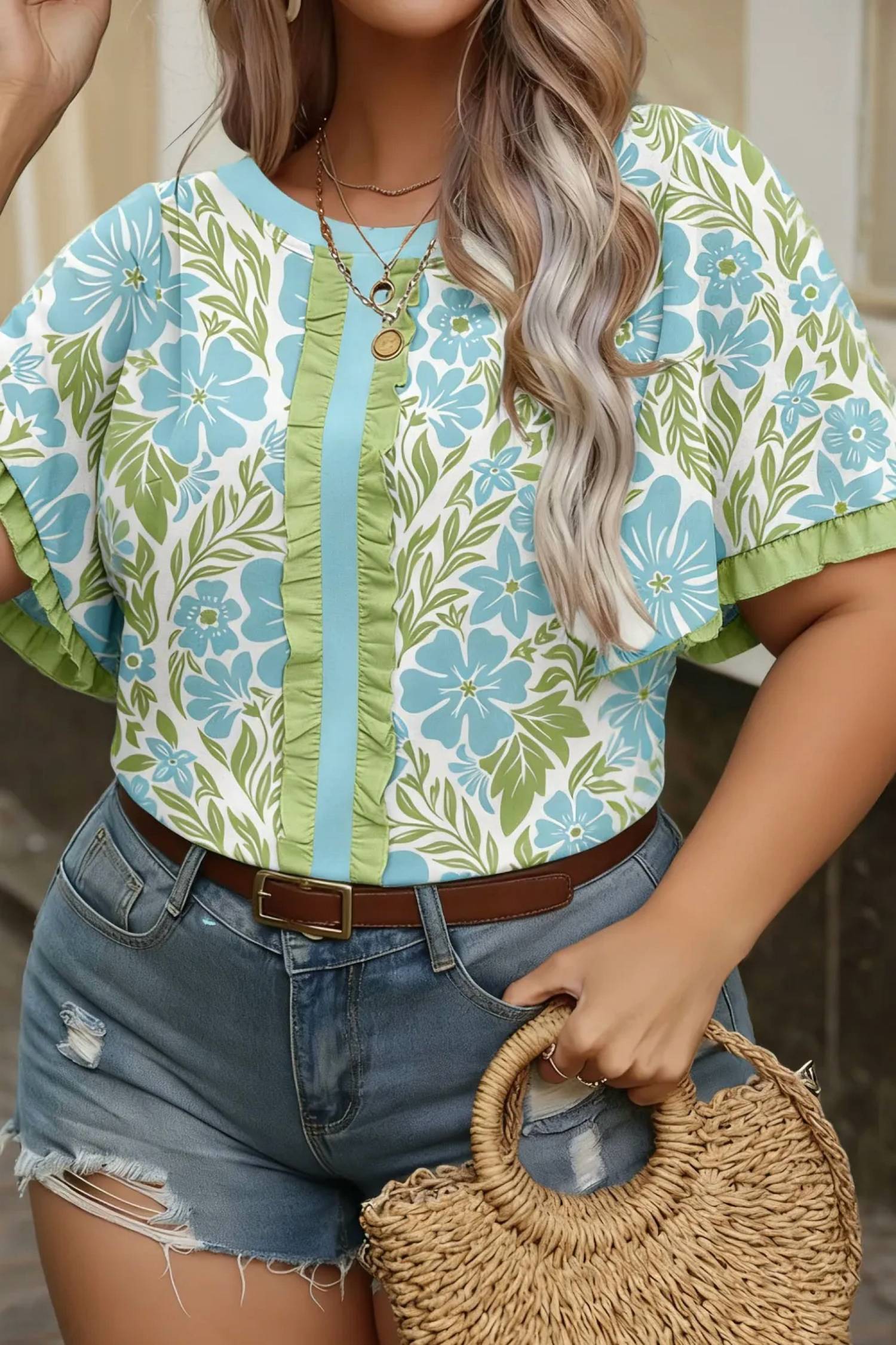 Unishe - Ruffled Sleeve Blouse