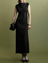 Psophia - Naia Clean Cut Draped Dress