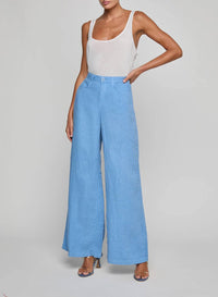 L'Agence - Amara Linen Wide-leg Pant