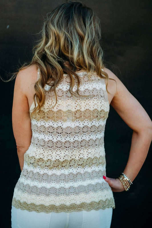 Esqualo - Ajour Knit Top