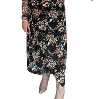 Promesa - Fall Bloom Mesh Midi Dress