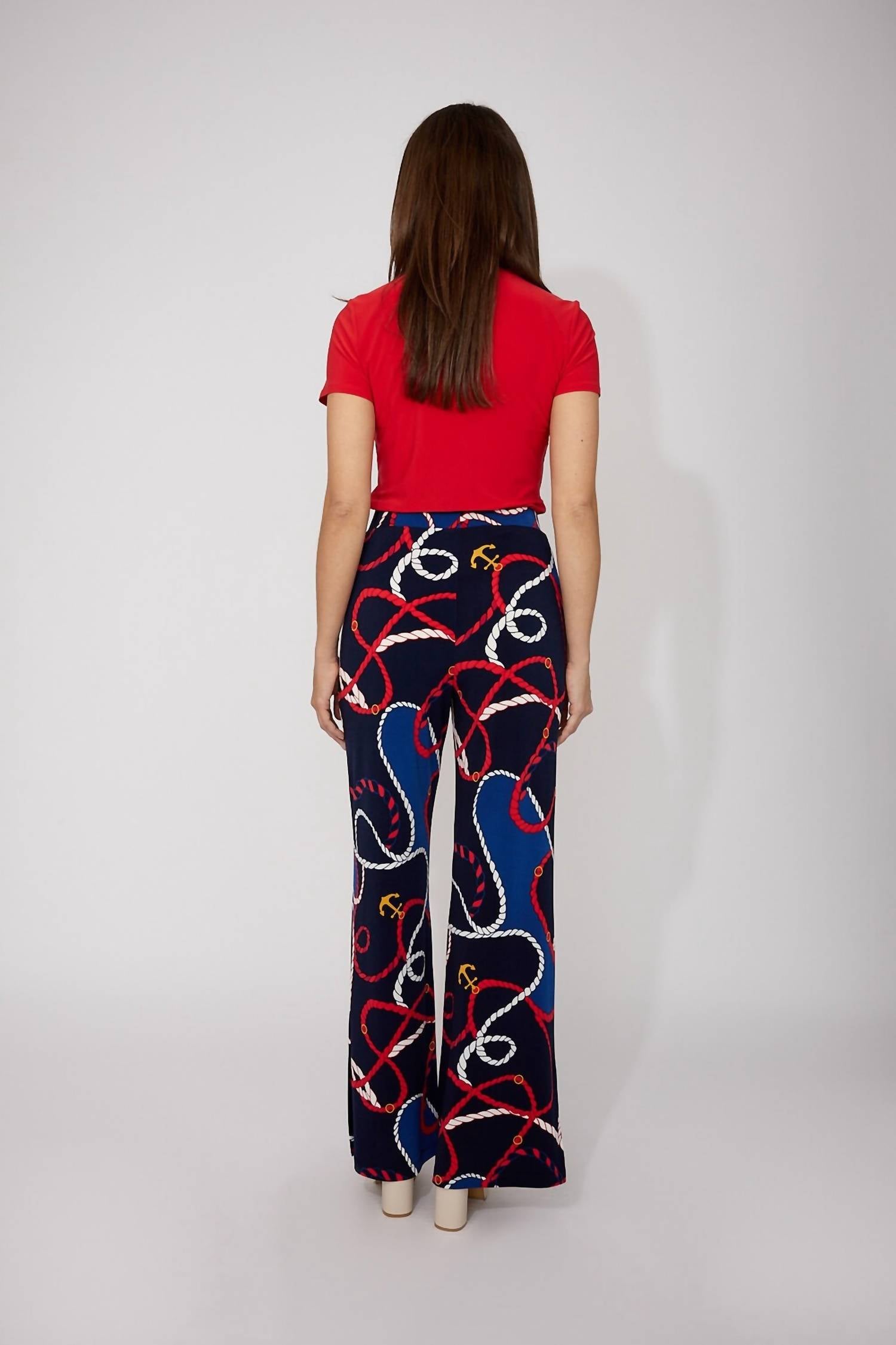 Frank Lyman - High-waisted Abstract Trousers