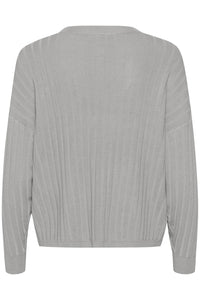 Kaffe - Kalola V-neck Striped Loose Fit Pullover