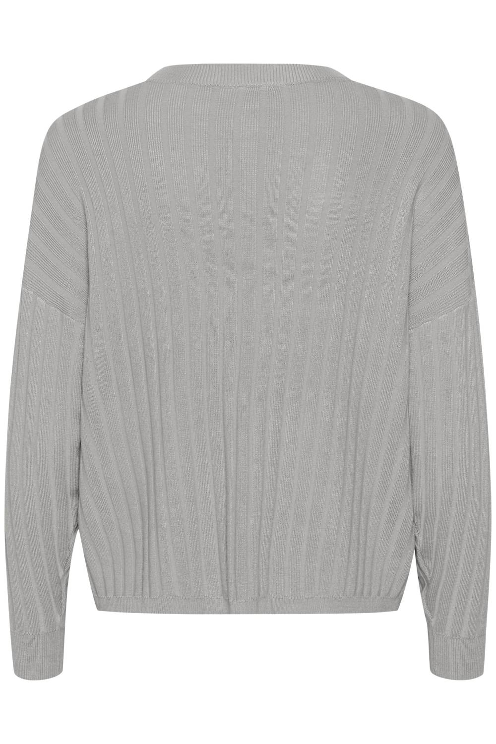 Kaffe - Kalola V-neck Striped Loose Fit Pullover