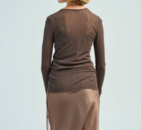Brazeau Tricot - Double Layer Long Sleeve Tulle Shirt
