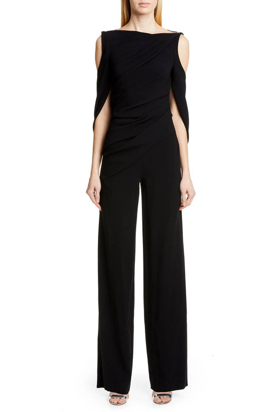 Talbot Runhof - Pigalle Crepe Lace Jumpsuit