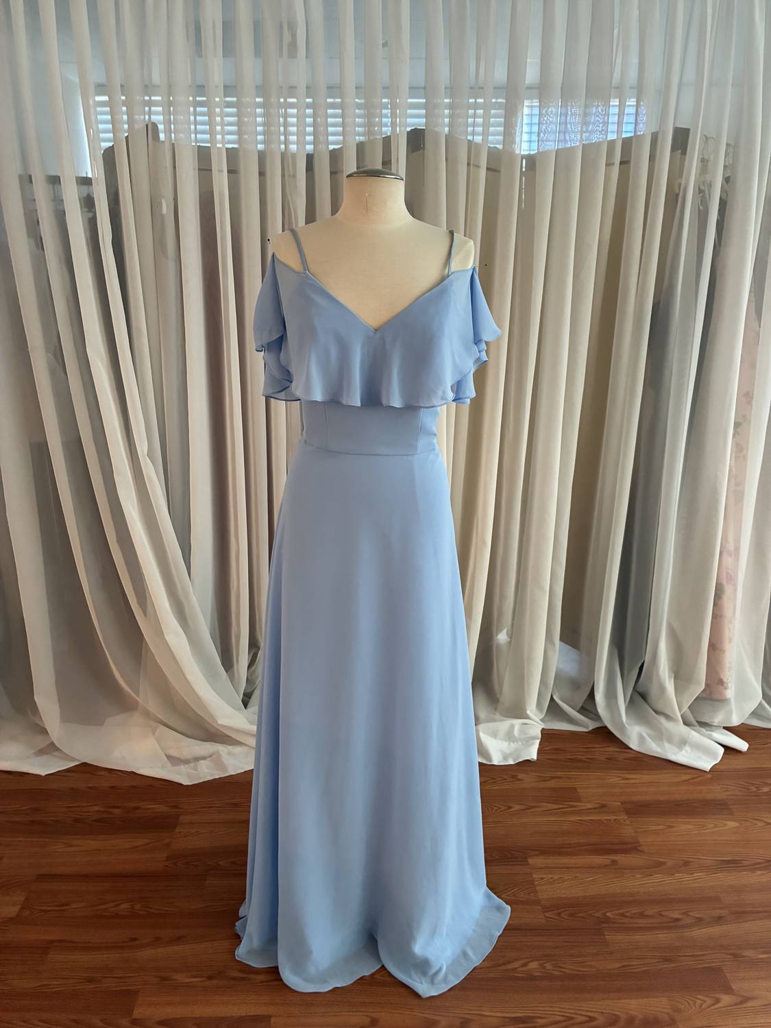 Morilee - Women's Chiffon Cold-Shoulder Dress