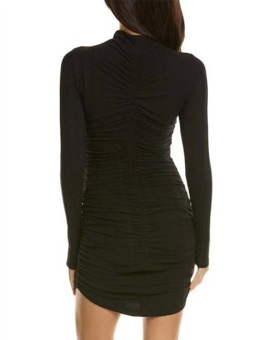 Monrow - Flat Rib Mock Shirred Dress